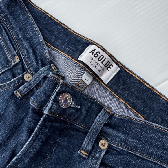 Agolde Sophie high rise skinny crop Deep Indigo Jeans - Picture 7 of 10